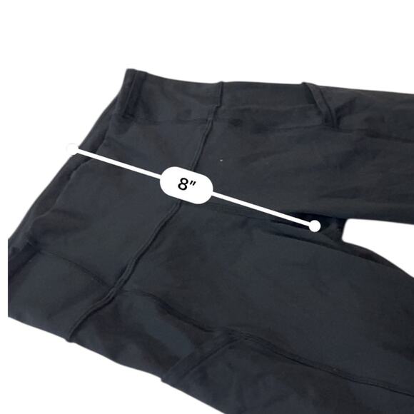 Lululemon Fast Free High-Rise Legging 19" Size 4 black crop running reflective - Picture 8 of 11